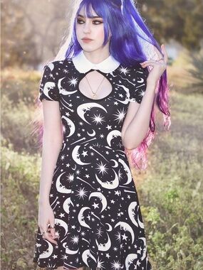 Killstar Under The Stars Skater Dress